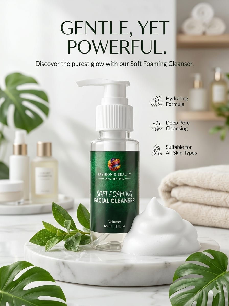 Foaming Gel Facial Cleanser 60ml by Fashion and Beauty Aesthetics Fashion and Beauty Aesthetics