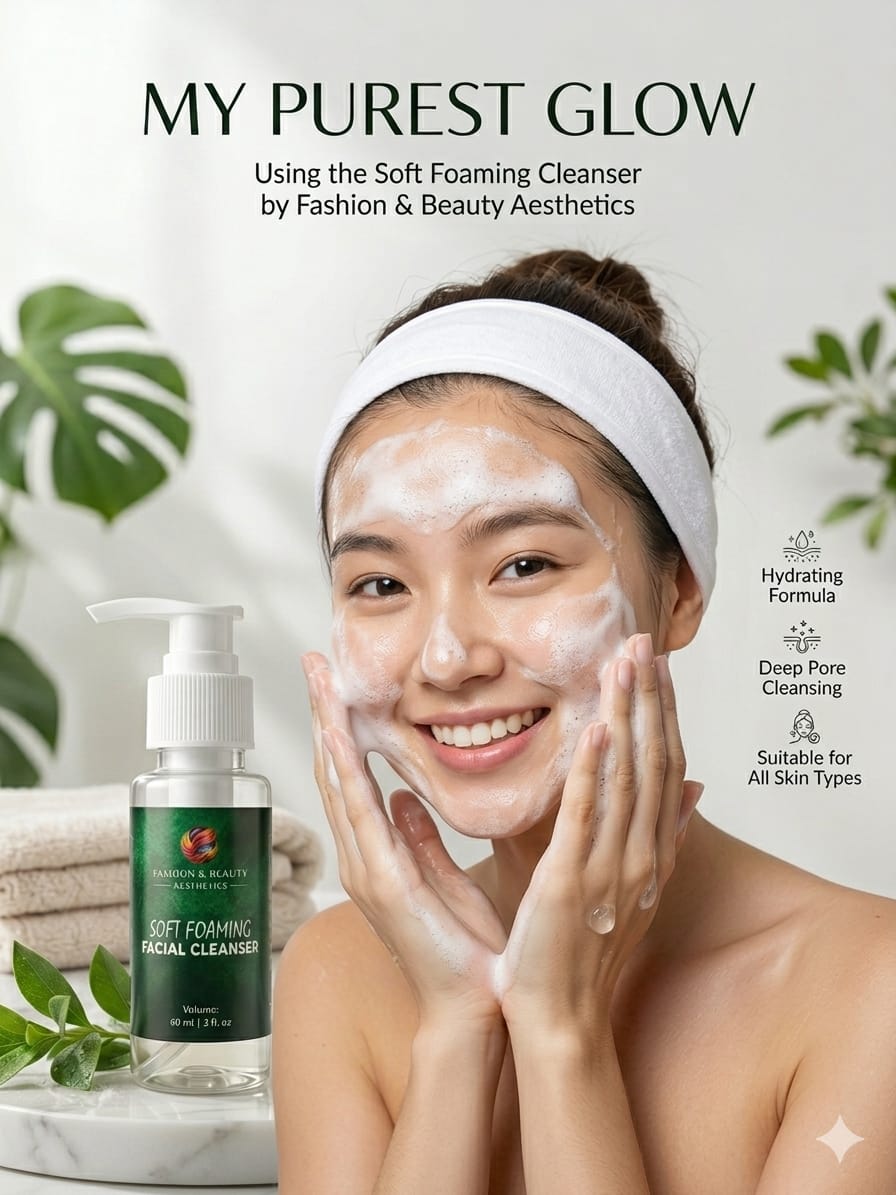 Foaming Gel Facial Cleanser 60ml by Fashion and Beauty Aesthetics Fashion and Beauty Aesthetics