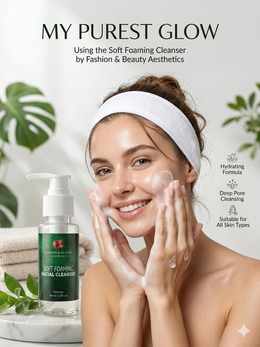 Foaming Gel Facial Cleanser 60ml by Fashion and Beauty Aesthetics Fashion and Beauty Aesthetics