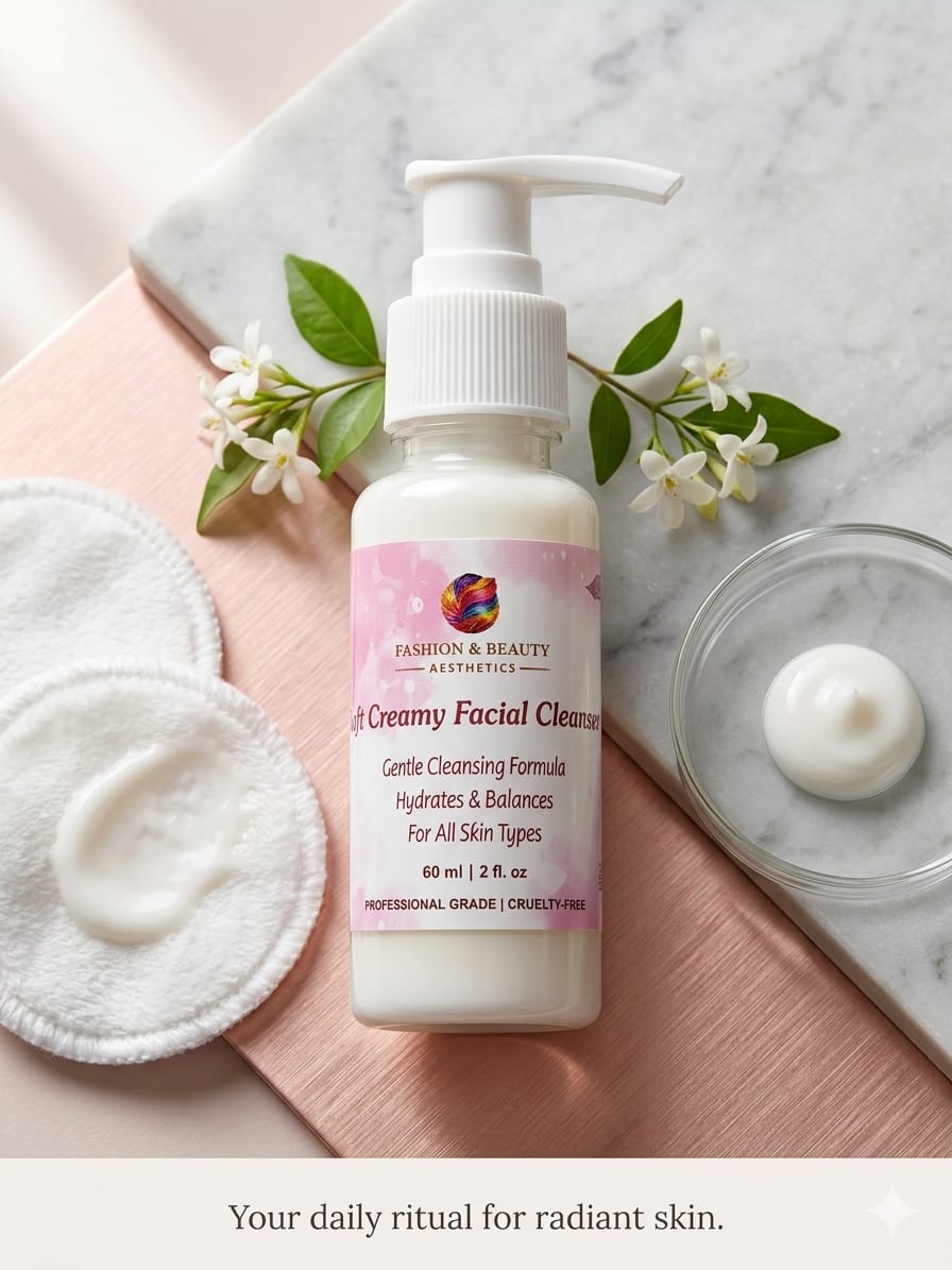 Soft Creamy Facial Cleanser 60ml by Fashion and Beauty Aesthetics Fashion and Beauty Aesthetics