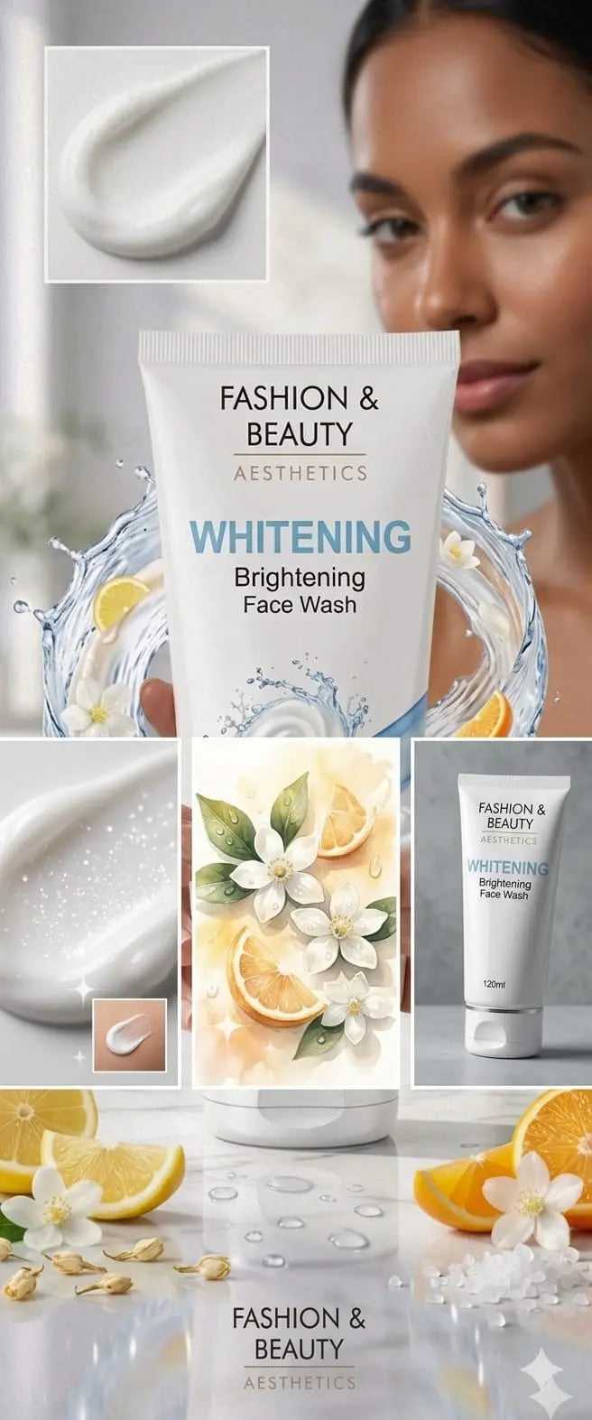 Fashion and Beauty Brightening Face Wash Cleanser 120ml Fashion and Beauty Aesthetics