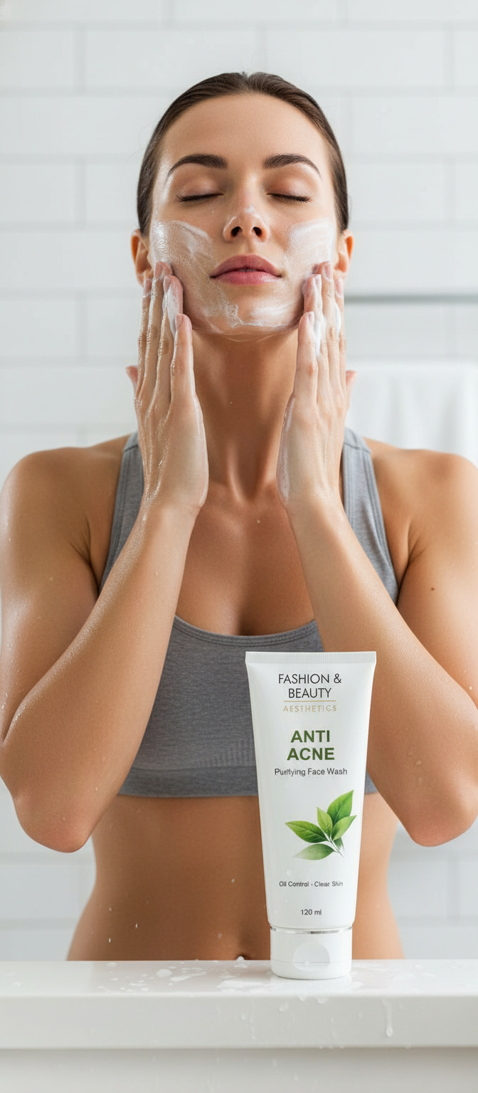 ANTI ACNE PURIFYING FACE WASH 120ML 40 399 Rs. FACE WASH Home page Fashion and Beauty Aesthetics Fashion and Beauty Aesthetics